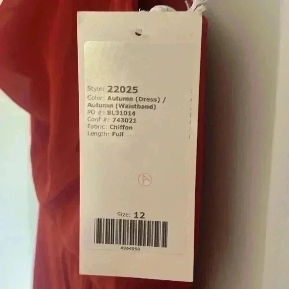 CHRISTINA WU CELEBRATION BRIDESMAID DRESS STYLE 22025-Autumn Color-NWT - Picture 7 of 8